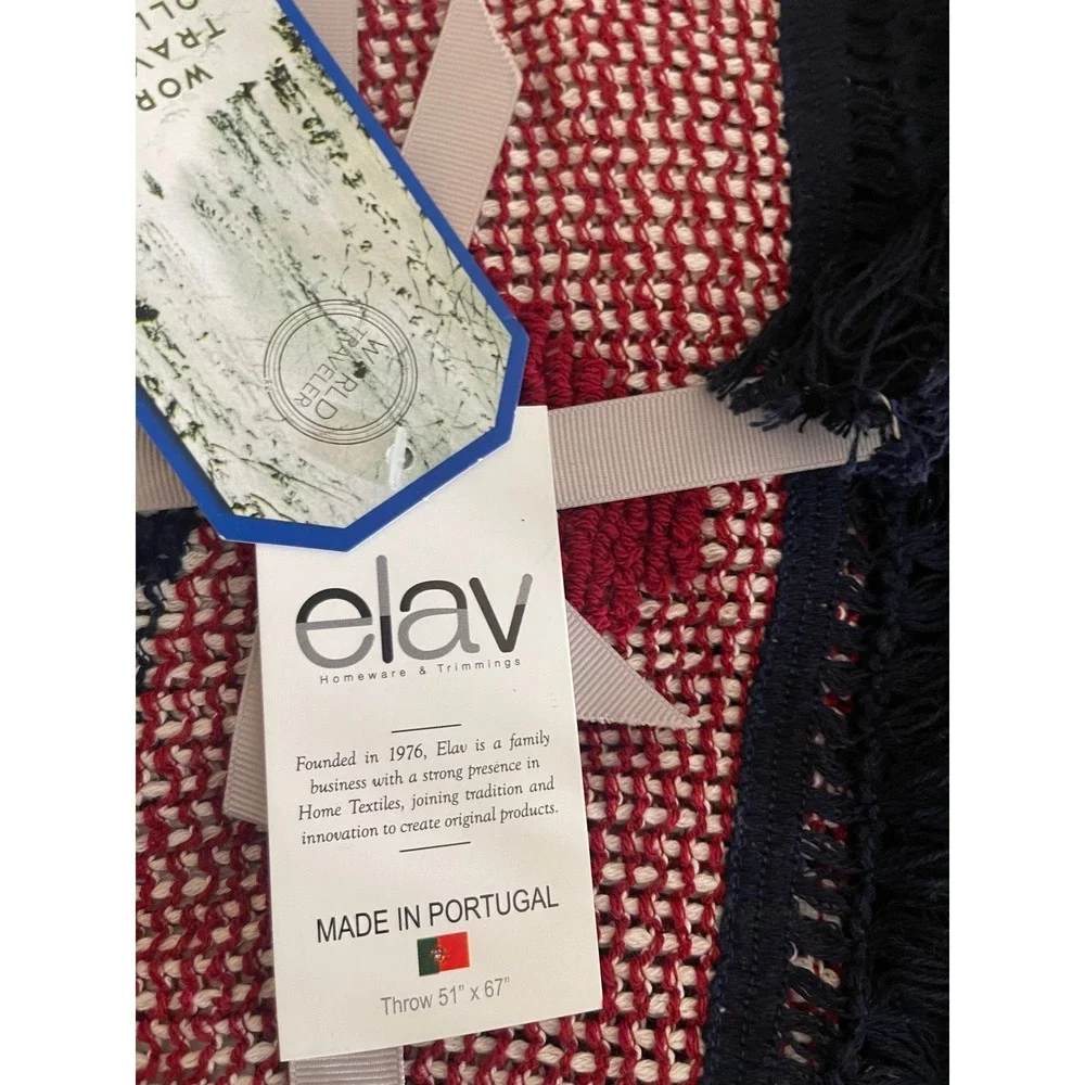 Elav Euro‎ Throw Blanket World Traveler Collection Christmas Reindeer Tree 51x67